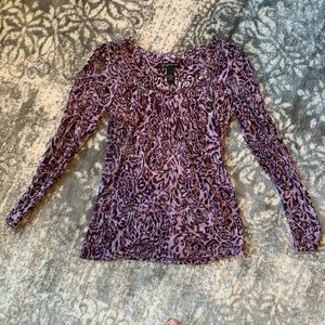 INC burn out long sleeve tee